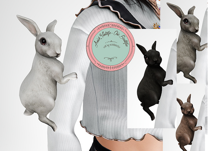 Fawny - Forest Friend.Naughty Bunny - Arm WEAR ME - RARE