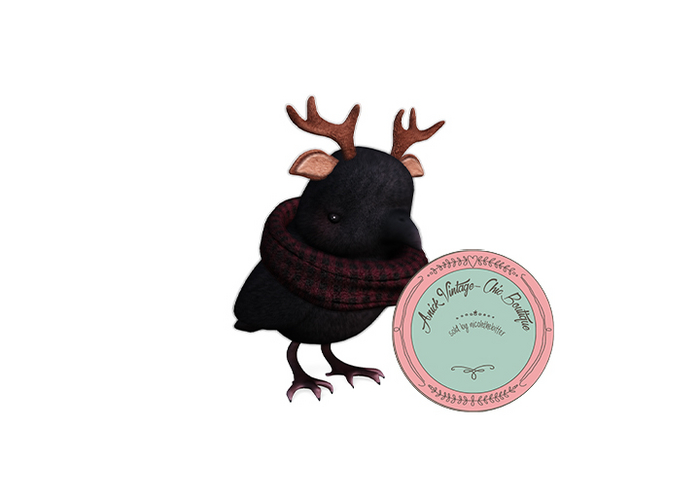 8.YOKAI - Crow pumpkin - Crow Deer