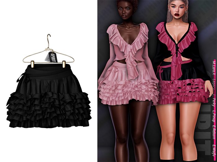 SPIRIT - Linett skirt [BLACK]