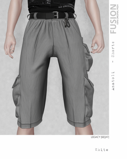 [Fusion] Anatoli Shorts [White]
