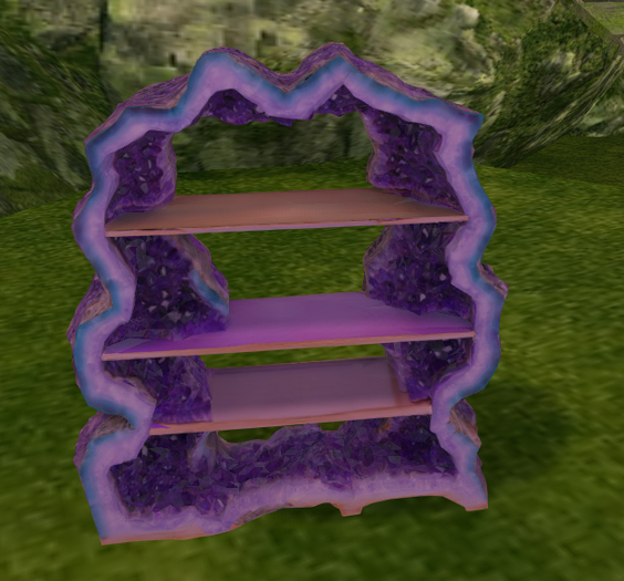 Geode Purple Crystal Shelf