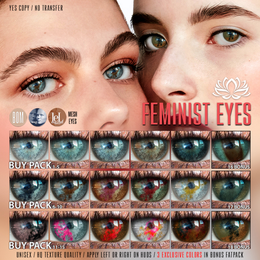 LOTUS. Feminist Eyes Fatpack (wear me)