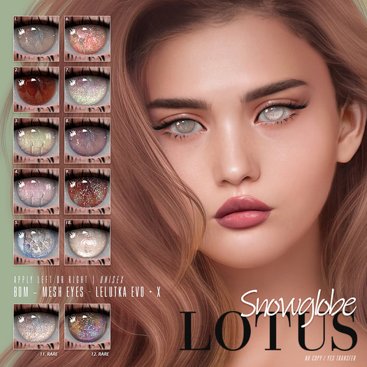 LOTUS. Snowglobe Eyes FATPACK (wear me)