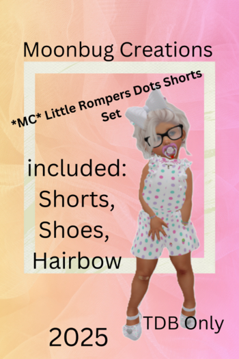 *MC* Little Rompers Dots Shorts Set