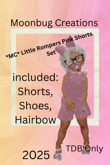 *MC* Little Rompers Pink Shorts Set