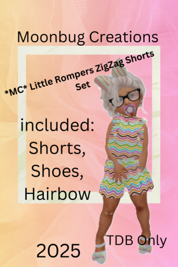 *MC* Little Rompers ZigZag Shorts Set