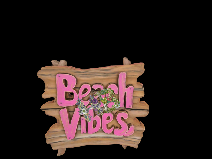 HB: Beach Vibes Wood Sign FuLL PERM
