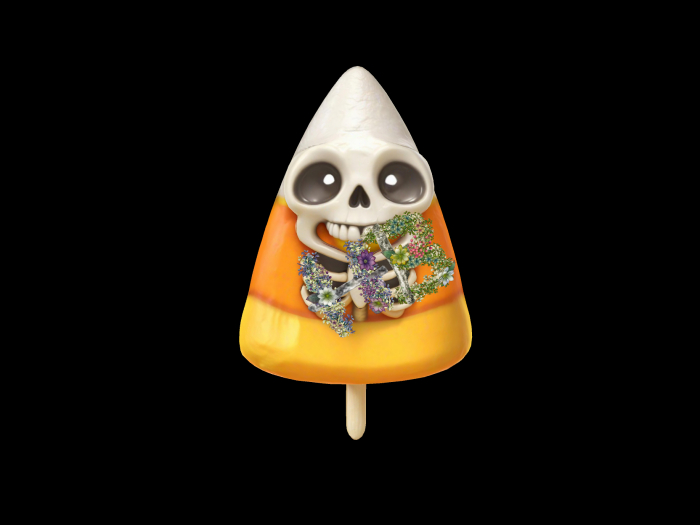 HB: Skeleton Candy Corn Popsicle FuLL PERM