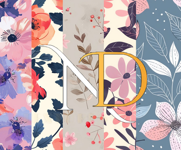 N&D HD Linen Flowers Texture pack 1- FULL PERM