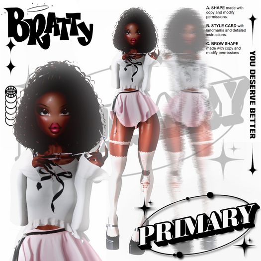 PRIMARY "Bratty Collection" V2 - Sasha Shape for eBody Reborn