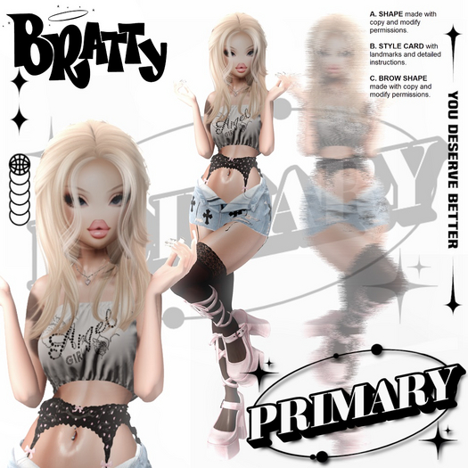 PRIMARY "Bratty Collection" V2 - Chloe Shape for eBody Reborn