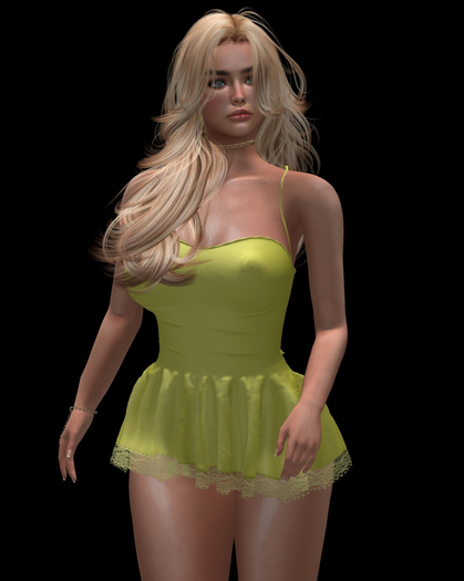 Yellow Cute Mini Dresses Stacey