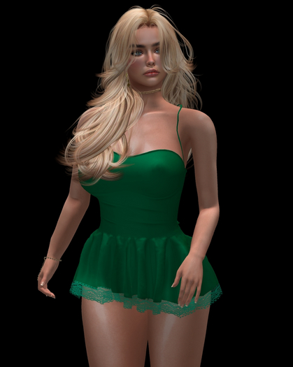 Green Cute Mini Dresses Stacey