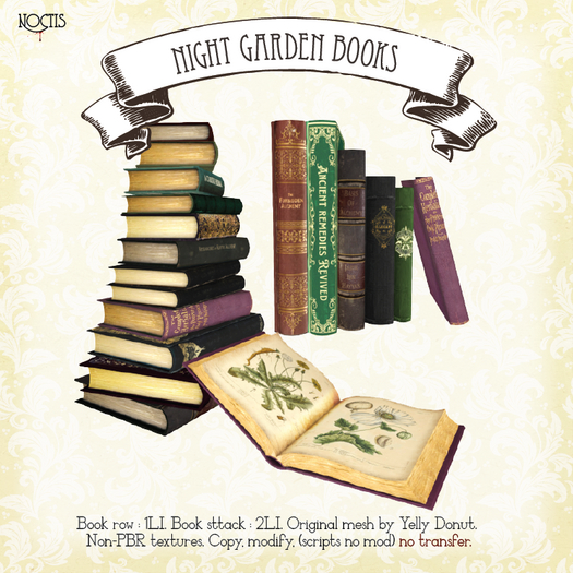 [noctis] Night Garden books ADD ME to unpack