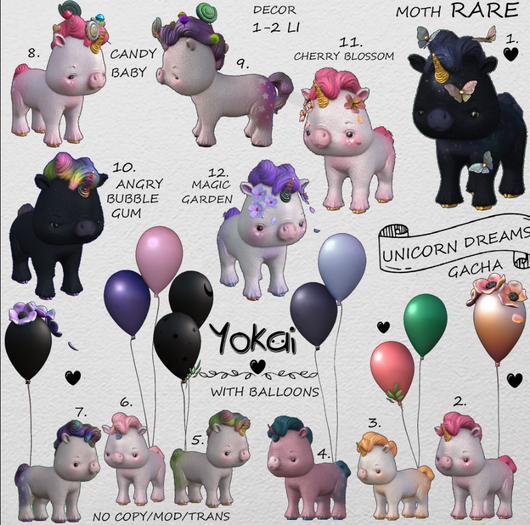 3.YOKAI -  Unicorn Dreams - Herbal Balloons