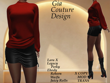 "GCD" Sienna Sweater Red