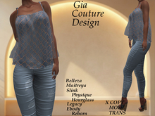 "GCD" Priya Spaghetti Strap Top Blue