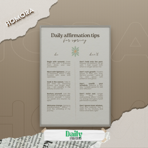 Homora - Affirmations Frame!