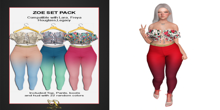 {AP}Zoe Set Pack Lara,Freya,Houglass,Legacy