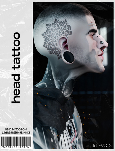 [ES] Head Tattoo Tribal Flower .pack