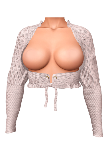 [FAME] Cardigan - Inna / White