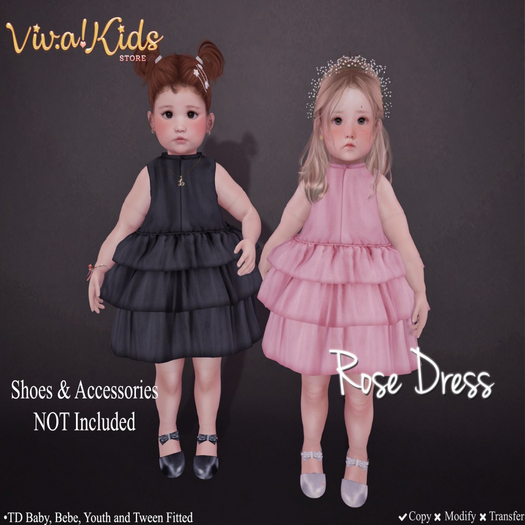 [Vk!] Rose Dress Blue