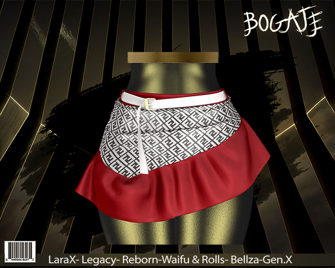 BOGATE _ Sokar_Skirt_ F/E/N_ RED