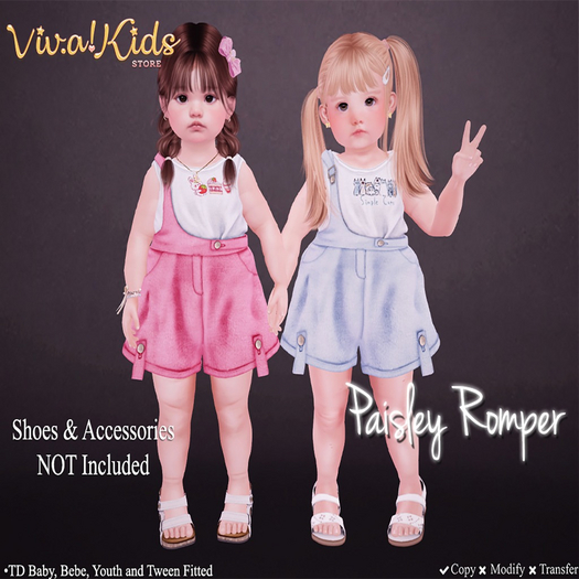 [Vk!] Paisley Romper Peach