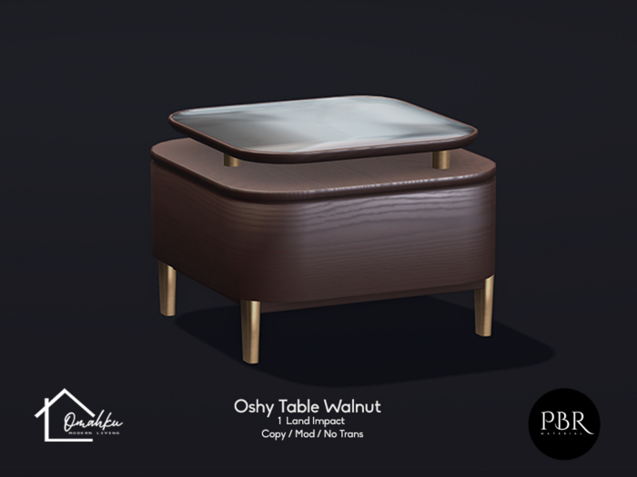 OMAHKU - Oshy Side Table Walnut  