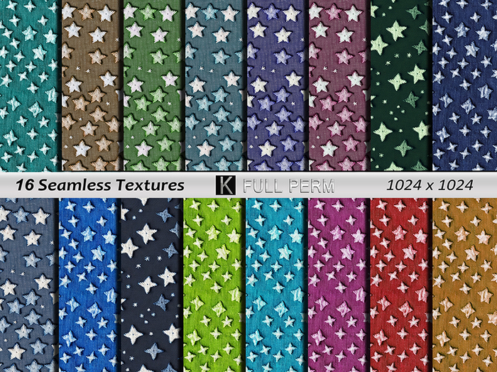 KJ Star Embroidery Seamless