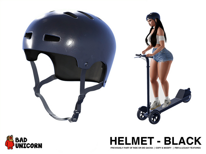 Helmet (Black) - PBR Textures