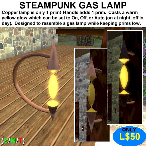 Steampunk Gas Lamp (Boxed)