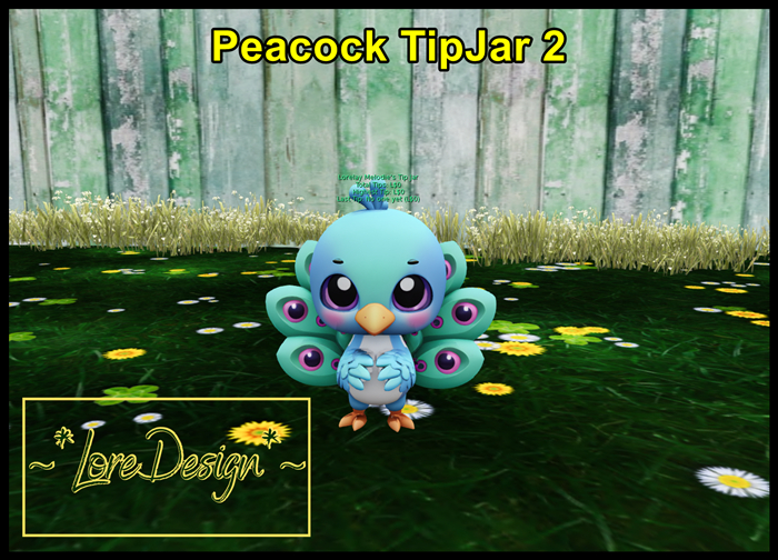 ~*LoreDesign*~ Peacock TipJar 2