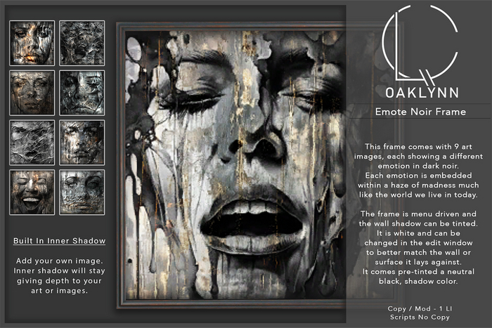 Oaklynn Emote Noir Frame