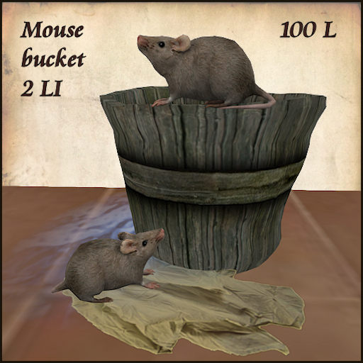 Mouse bucket with sound