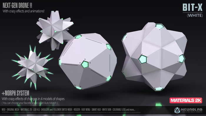 PET COMPANION - BIT-X (WHITE) (SHOULDER/FOLLOWER/RC/RP MODE) [Neurolab Inc.]