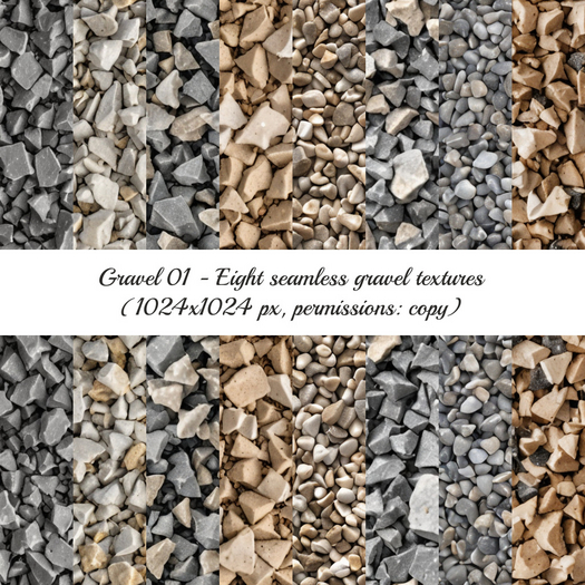 [Alpha Magic] Gravel textures pack 01