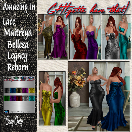 !GHT:BOX:MESH  *5MIN. DEMO* GOWN:AMAZING IN LACE