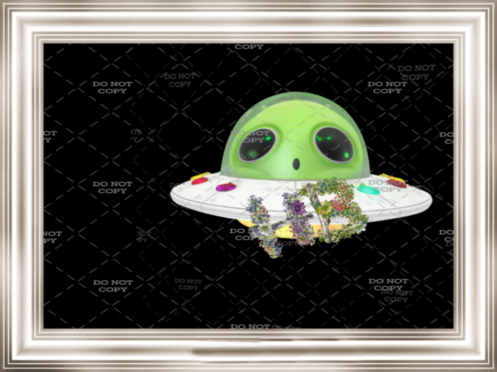 HB: Alien Space Ship Statue FuLL PERM