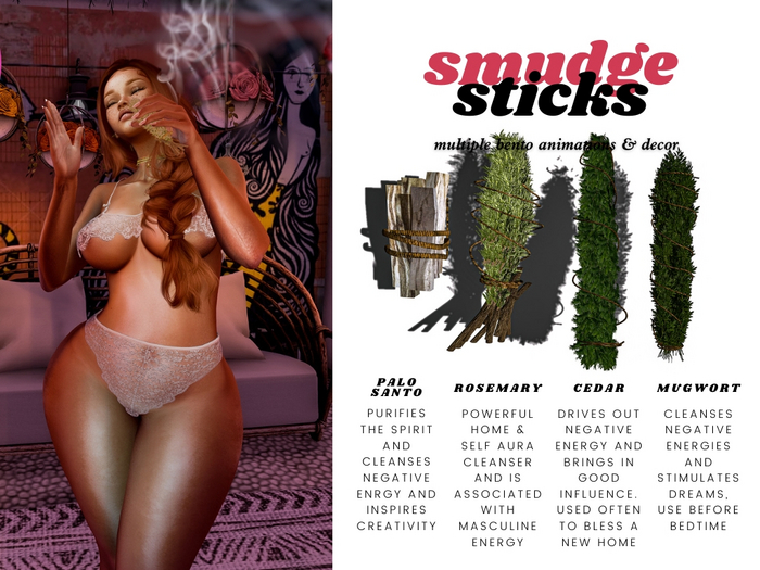 [high v.] Smudge Sticks Cedar 