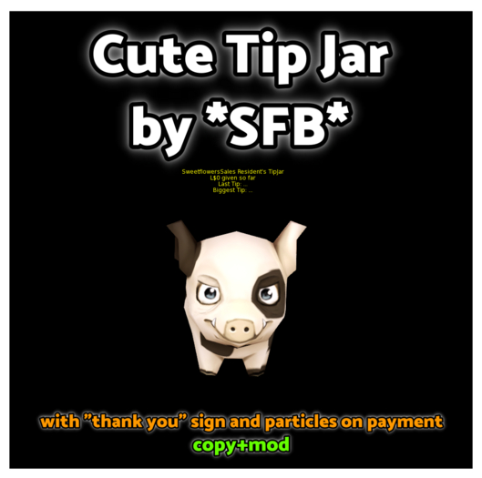 Cute Tip Jar - Use for everyhting