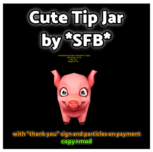 Cute Tip Jar - Use for everyhting