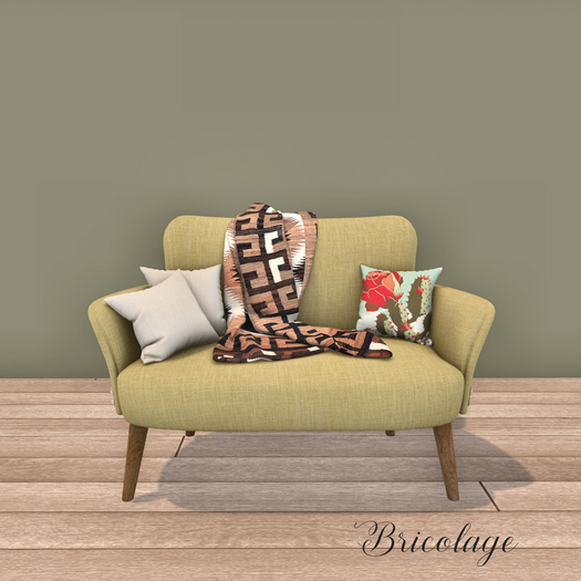 Bricolage Georgia Loveseat Wheat PG