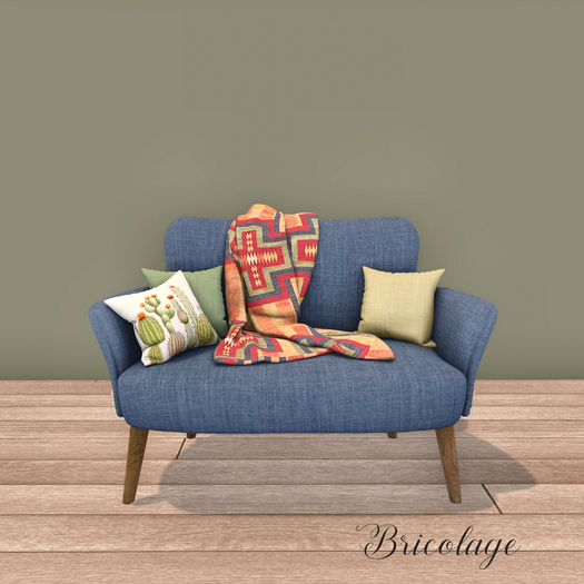 Bricolage Georgia Loveseat Denim PG