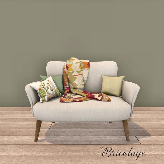 Bricolage Georgia Loveseat Cream PG