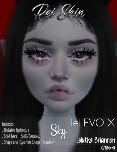 {NecroNoir} Rei Skin - Sky Tone - EvoX