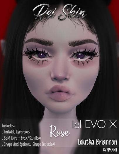 {NecroNoir} Rei Skin - Rose Tone - EvoX