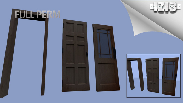 Doors and Frame Set - Full Perm Mesh