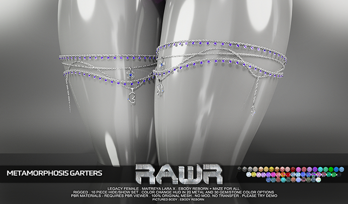 RAWR! Metamorphosis Garters (add me)