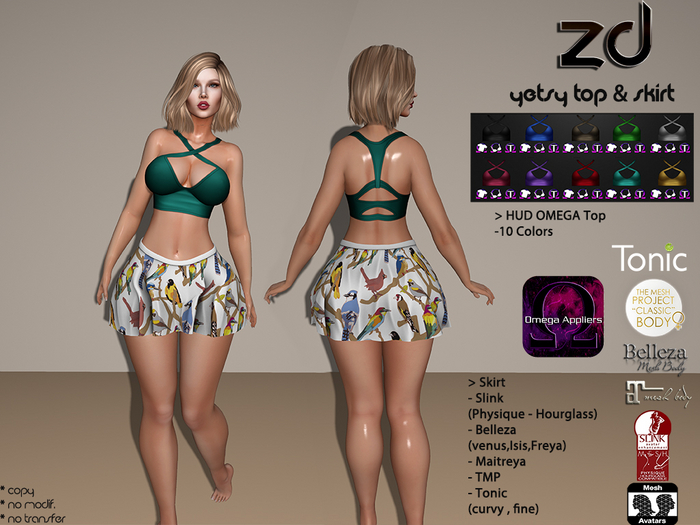 *ZD* Yetsy Top (BOM) & Skirt